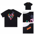 Black Louis Vuitton Multicolour Lettering T-Shirt